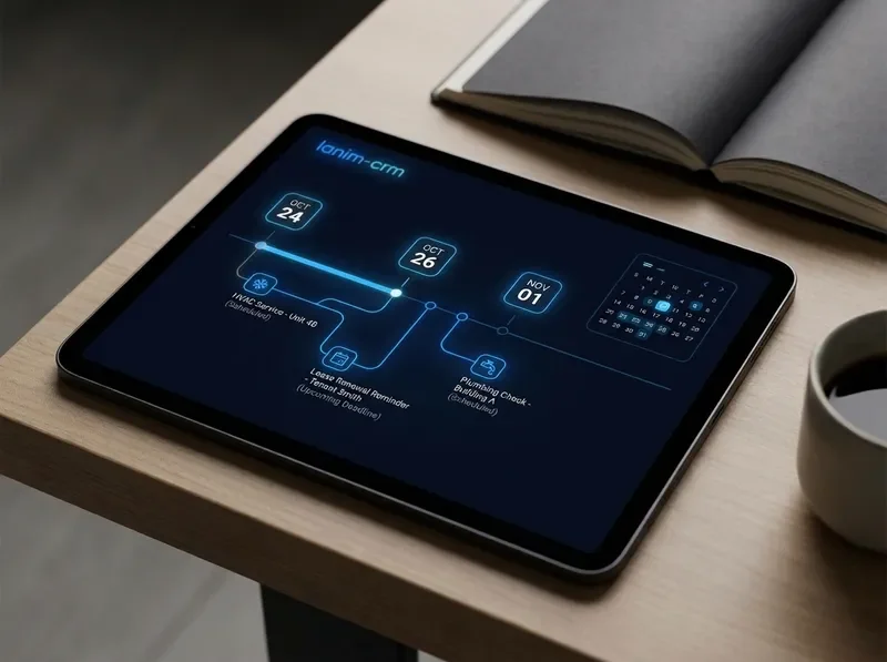CRM follow-up timeline interface